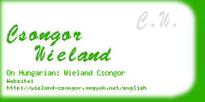 csongor wieland business card